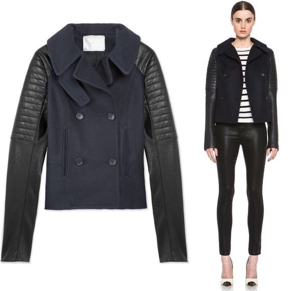 A.L.C. Pescod Wool Leather Moto Jacket